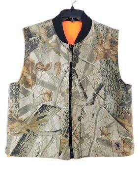 Bob Allen Medium Reversible Camo & Blaze Orange Hunting Vest